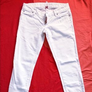 DSQUARED2 white summer cotton pants 26x28